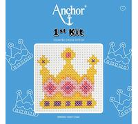Anchor Tapisserie Wool – Kit point de croix Maia Mélange de Coton 1st Couronne 10,2×10,2 cm, 8 fils