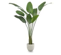 Maia Shop | Oiseau du Paradis Plante | Plante Artificielle interiur | Mesures: 180 x 115 cm | Plante Artificielle Grande | Fausse Plante | Strelitzia | Décoration