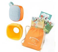 MAIASAURA Coffret Cadeau Boite à Histoires et Musique pour Enfant Maïa Plus avec 200 Titres Inclus | Une Coque de Protection, Un Sac et 3 Livres | Comptines, Histoires, Berceuse | 10H d'écoute