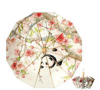 Maibar Femme Ombrelle Protection UV Double Couche 16 baleines Parapluies UPF 50 SPF 50 Compact Parapluies pliants (1)