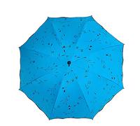 Maibar Ombrelle Parapluies pliants UV Compact Protection contre le vent Parapluie de voyage Protection UV Résistant à l'eau Parasols (Bleu)