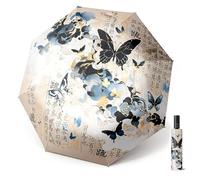 Maibar Ombrelle Style Chinois Protection UV Parapluie Compact SPF 50 UPF 50 Parapluie pliant pour les Femmes