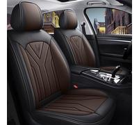 Maibuli Housses de siège de Voiture Compatible avec Volkswagen pour Amarok 2004-2024 5 Places Housse de siège de Protection en Cuir PU Imperméable Antidérapante(MH176 Noir café