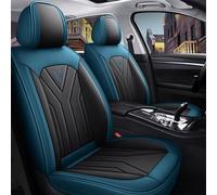 Maibuli Housses de siège de Voiture Compatible avec Volkswagen pour T-Cross 2004-2024 5 Places Housse de siège de Protection en Cuir PU Imperméable Antidérapante(MH176 Noir Bleu