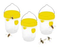 MAICHAOJIEE Piege Frelon Asiatique,Piege A Guepes Et Frelons Exterieur À Suspendre,Kit Piege A Frelon pour Bouteille Plastique Interieur, Piege Moustique, Mouche, Moucheron (3pcs)