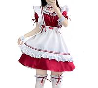 Maid Dress Femme Cosplay Anime Outfit French Maid Halloween Costume Including Dress Headwear Apron Anneau de Manchette Anneau de Jambe