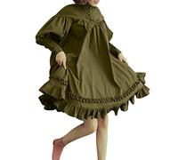 Maid Dress Sissy Chemisier Dirndl à manches longues pour femme Oktoberfest Costume Cosplay Costume Anime Carnaval Femme Princesse Lingerie Femme Robe Maid Dress Lingerie