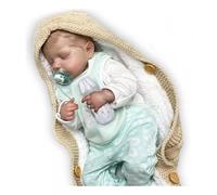 MAIDEDOLL Poupée Garçon Reborn en Silicone Souple Vinyle 20 Pouces 50 Cm Magnétique Bouche Belle Réaliste Réveil Cuddly Doux Corps