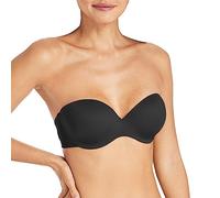 Maidenform Comfort Devotion - Soutien-gorge - Bandeau - Uni - Femme, Noir (Black/Body Beige), 90C