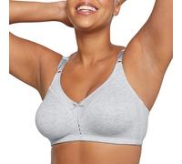 Maidenform Double Support Stretch Wire-Free Bra Soutien-Gorge Coton sans Armatures Speciality, Gris, 100D Womens