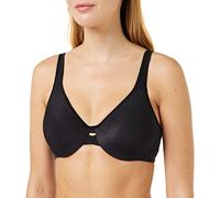 Maidenform Soutien-gorge Dream Plunge into – Minimiseur Uni Femme – Noir (Onyx) FR:90D (34D)