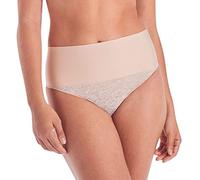 Maidenform Femme Tame Your Tummy Shaping Lace Thong With Cool Comfort Corset, Dentelle Transparente., S EU