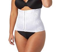 Maidenform Take inches Off-Waist Nipper Gaine Taille Haute Effet Ventre Plat, Blanc (White), M Femme