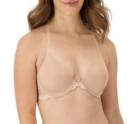 Maidenform Racerback with Shaping & Support, One Fab Fit Underwire Bras for Women, Lightly Lined, Front Closure Soutien-Gorge de T-Shirt, Opaque, Sandshell/Pearl, 90B Femme