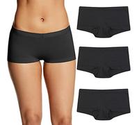 Maidenform Underwear, Stretch Cotton Boyshort Panties for Women, Assorted, 3-Pack Culotte Courte pour garçon, Noir-Lot de 3, Femme