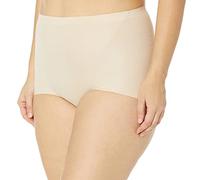 Maidenform Women's Light Control Shaping Brief with Cool Comfort Fabric 2-Pack DMS087, Nude 1 Transparent/Black, X-Large