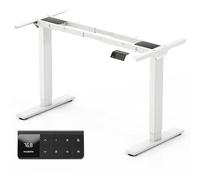 MAIDeSITe Bureau électrique réglable en Hauteur 72-120 cm, Double Moteur, Panneau de Commande Tactile avec mémoire, Charge 125 kg, Anti-Collision, Bureau Assis-Debout pour télétravail