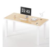MAIDeSITe Space Solo Bureau électrique réglable en hauteur avec double moteur, 4 pieds réglables en hauteur, 140 x 80 cm, station de travail à quatre pieds, capacité de charge de 200 kg, télécommande