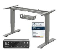 MAIDeSITe T2 Pro Plus Bureau Assis Debout Electrique Cadre de Bureau Réglable en Hauteur Électrique à 3 Colonnes avec Double Moteur, avec 4 Claviers à Mémoire Automatique,Capacité de Charge 160kg