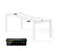 MAIDeSITe T4 Pro Plus Support de bureau réglable en hauteur, avec capacité de levage de 200 kg, 2 moteurs, cadre de table ultra stable avec 4 pieds ovales