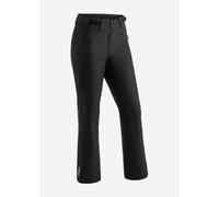 Maier Sports Beate Pantalon de Ski imperméable pour Femme avec Jupe Pare-Neige et Taille réglable, sans PFC et Rembourrage mTHERM et Protection Contre Les intempéries, Noir, Taille 36 (W27/28/L31)