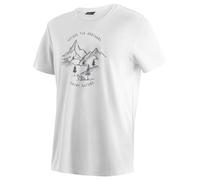 Maier Sports Dieter Print Short Sleeve T-shirt Blanc 3XL Homme