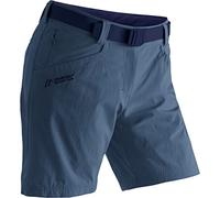Maier Sports Lulaka Shorts, Pantalon Court de randonnée pour Femmes, Pantalon Outdoor déperlant pour Le Trekking et la randonnée, sans PFC, MSTRETCH Pro 4 & Dryprotec, Bleu, 44