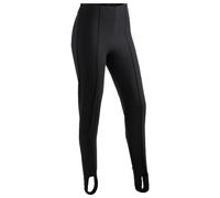 Maier Sports Sonja, Pantalon de Ski Moulant pour Femmes, Pantalon de Neige Softshell déperlant, Matière Stretch avec Entrejambe Classique, sans PFC, Noir, 44