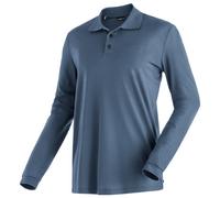 Maier Sports - Ulrich L/S - Polo - 3XL - ensign blue
