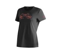 Maier Sports Wilma Print T-Shirt Fonctionnel pour Femme avec imprimé, Coupe Droite