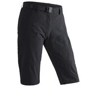 Maier Sports Pantalon 3/4 de randonnée Kluane – déperlant, sans PFC – Noir S Regular Femme