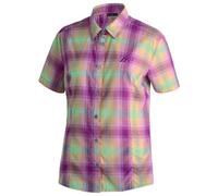 Maier Sports - Women's Philina - Chemisier - 52 - lilac / berry / yellow / check