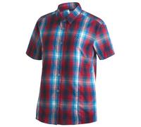 Maier Sports - Women's Philina - Chemisier - 52 - salsa / blue aster / check