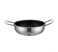 Maifan Maifan Maifan Casserole en acier inoxydable de 18 cm sûre et facile à manipuler pour la cuisson des soupes et des ragoûts