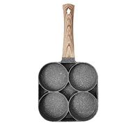 Maifan Stone Four-Hole Omelette Pan Household Non-Stick Coating Flat-Bottomed Egg Dumpling Pan Breakfast Egg Burger Frying Pan