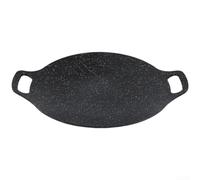 Maifan Stone Grill Pan 28cm Non-Stick Aluminum(28CM) | Maifan stone coating, non- pour surface, easy cleaning, less oil needed, healthy frying