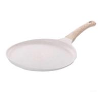 Maifanshi Poêle à crêpes antiadhésive pour crêpes, steak, petit-déjeuner, œufs, gaz (blanc, 20 cm)