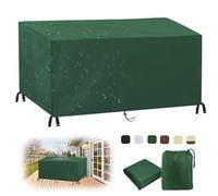 MAIFENGL Housse Salon de Jardin, Imperméable Bâche de Meubles d'extérieur 420D Oxford Tissu Rectangulaire Couverture de Protection pour Mobilier-Green||100x60x70cm/39x24x28in