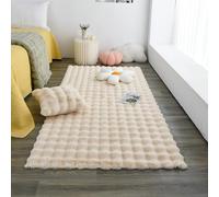 MAIFURUN Tapis en Velours à Bulles de Couleur Unie, Tapis décoratif Moderne, Couverture Confortable en Peluche, Coussin de Salon adapté aux Chambres à Coucher, Coussin de Sol Lavable,C- 150x180CM