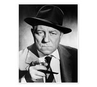 Maigret tend un piège, Jean Gabin, 1958 Poster 70 x 90 cm Noir et blanc Tableaux Décoration murale