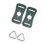 Maigridy Adaptateur de ceinture d'appareil photo en acier inoxydable avec coussinet en cuir pour appareil photo reflex numérique à installation rapide Crochet de protection Accessoire Adaptateur de