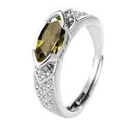 Maigridy Bagues ouvertes à la mode en oxyde de zirconium pour améliorer les flux et soutenir un style de vie élégant, tenue décontractée, bagues de promesse de couple, taille unique, Comme décrit