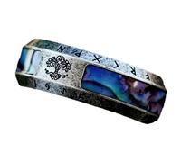 Maigridy Bagues Yggdras nordiques vikinged pour hommes avec nœud celtique punk motard, style vintage, pour adultes, porter des bijoux mythologiques, ancient silver, Comme décrit, Comme décrit.