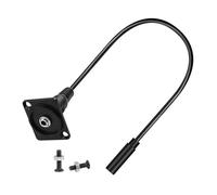 Maigridy Câble court 3,5 mm adaptateur de son 3,5 mm 1/8 femelle/mâle vers femelle Connecteur stéréo d'installation Connecteur de son Montage sur panneau