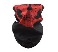 Maigridy Cache-cou pour le cyclisme en plein air - Pour un style de vie actif et une utilisation quotidienne - Avec motif tête de mort, 322 Rouge, Taille unique