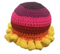 Maigridy Chapeau bob tricoté fait à la main pour femme, tissage à bord volanté pour adultes, adolescents, cyclisme, pêcheur pour femmes pour temps froid pour la mode, CC, Taille unique