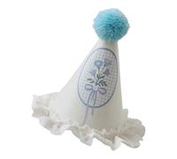 Maigridy Chapeau de festival amusant en forme de canard/fleur, bandeau élastique en dentelle, pompons, haut pour enfants, ajustement d'anniversaire, fête non tissée