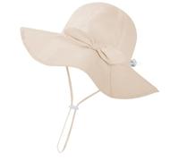 Maigridy Chapeau de soleil pour bébé en coton à large bord avec nœud papillon pour bébé, kaki, 6 Months to 1 year o