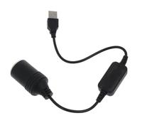 Maigridy Cordon convertisseur d'alimentation USB 5 V vers 12 V - Accessoire de voiture - Câble adaptateur femelle de 35 cm de long pour enregistreur de conduite, ventilateur USB vers cigarette