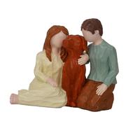 Maigridy Figurine de famille - Sculpture de couple amoureux - Sculpture sculptée à la main - Pour anniversaire de mariage ou d'anniversaire - Statue romantique pour couple amoureux